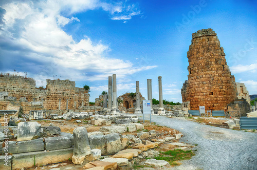 Tower of the Hellenistic Gate of  Perge photo