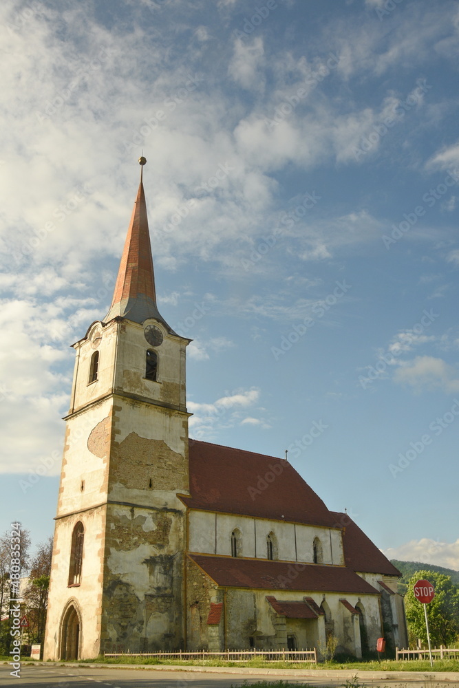 Romania ,Bistrita,Evangelical Church from Teaca, 2017