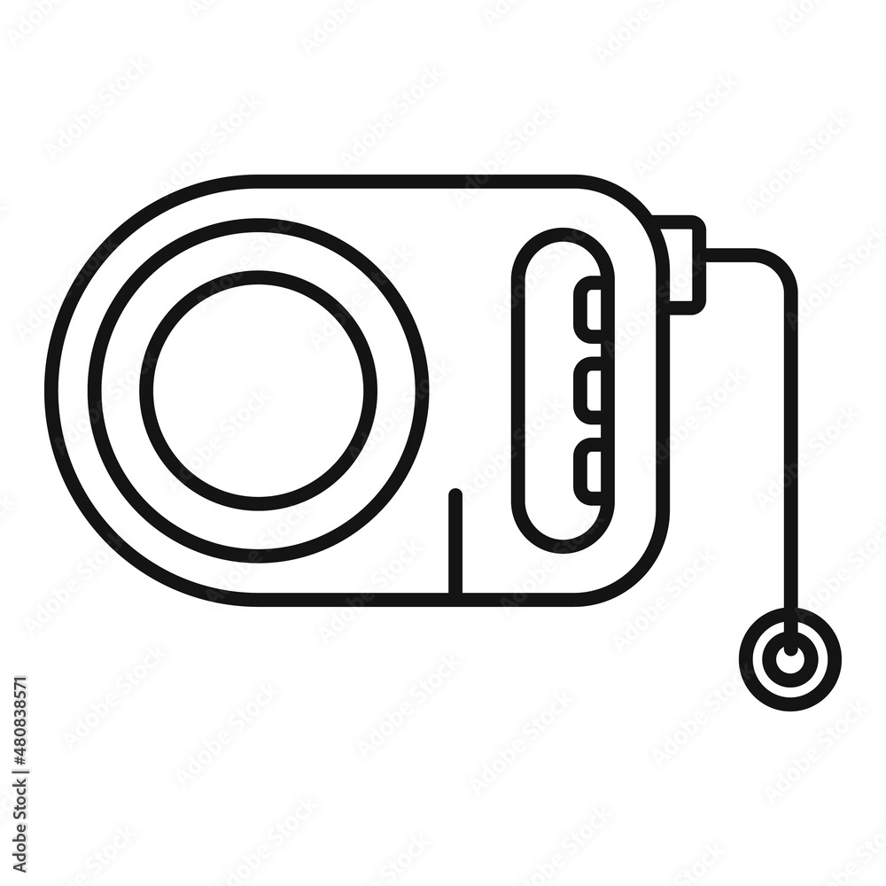Dog leash icon outline vector. Collar pet Dog leash icon outline vector. Collar pet