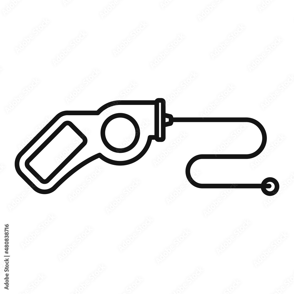 Retractable leash icon outline vector. Dog pet Retractable leash icon outline vector. Dog pet