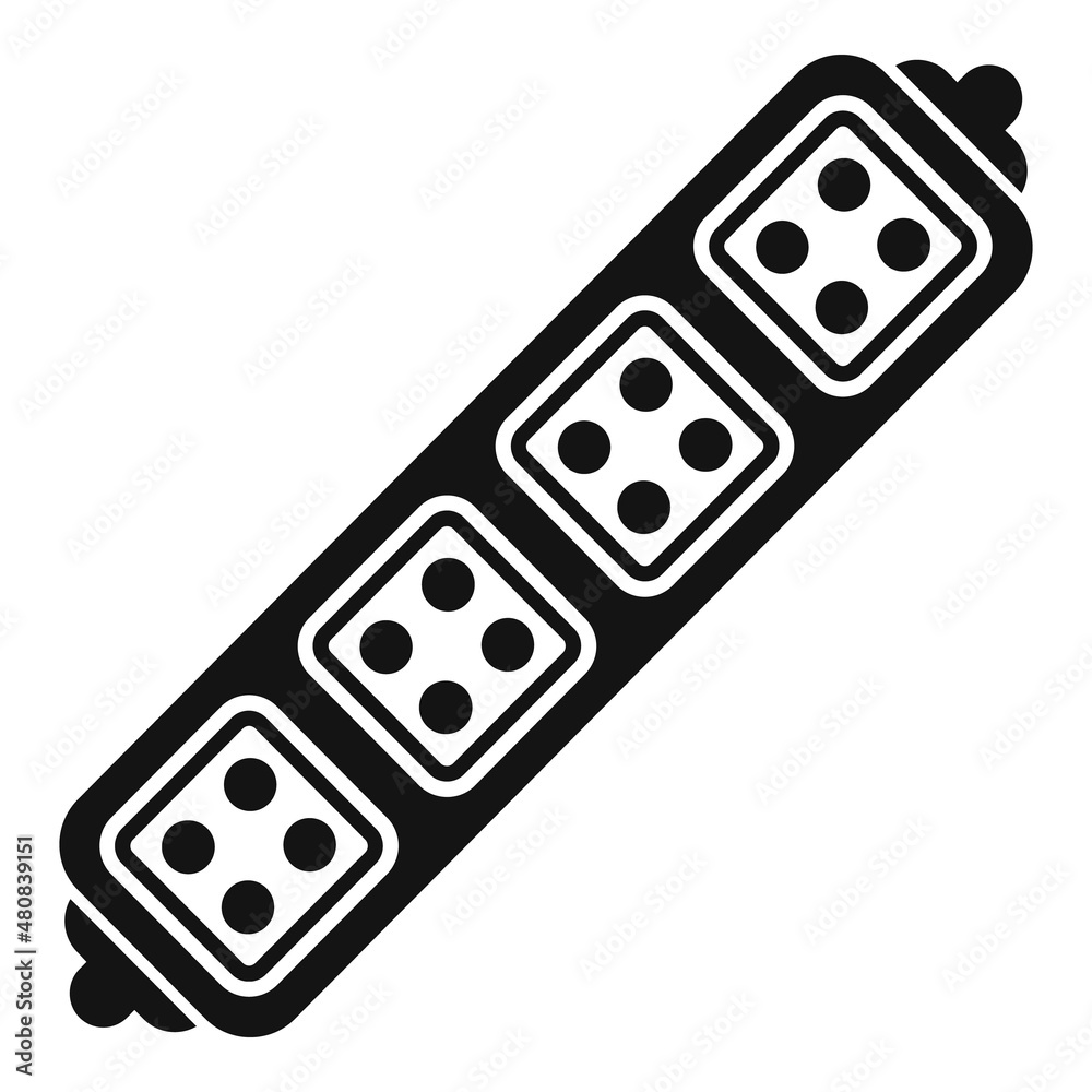 Neon led strip icon simple vector. Diode light Neon led strip icon simple vector. Diode light
