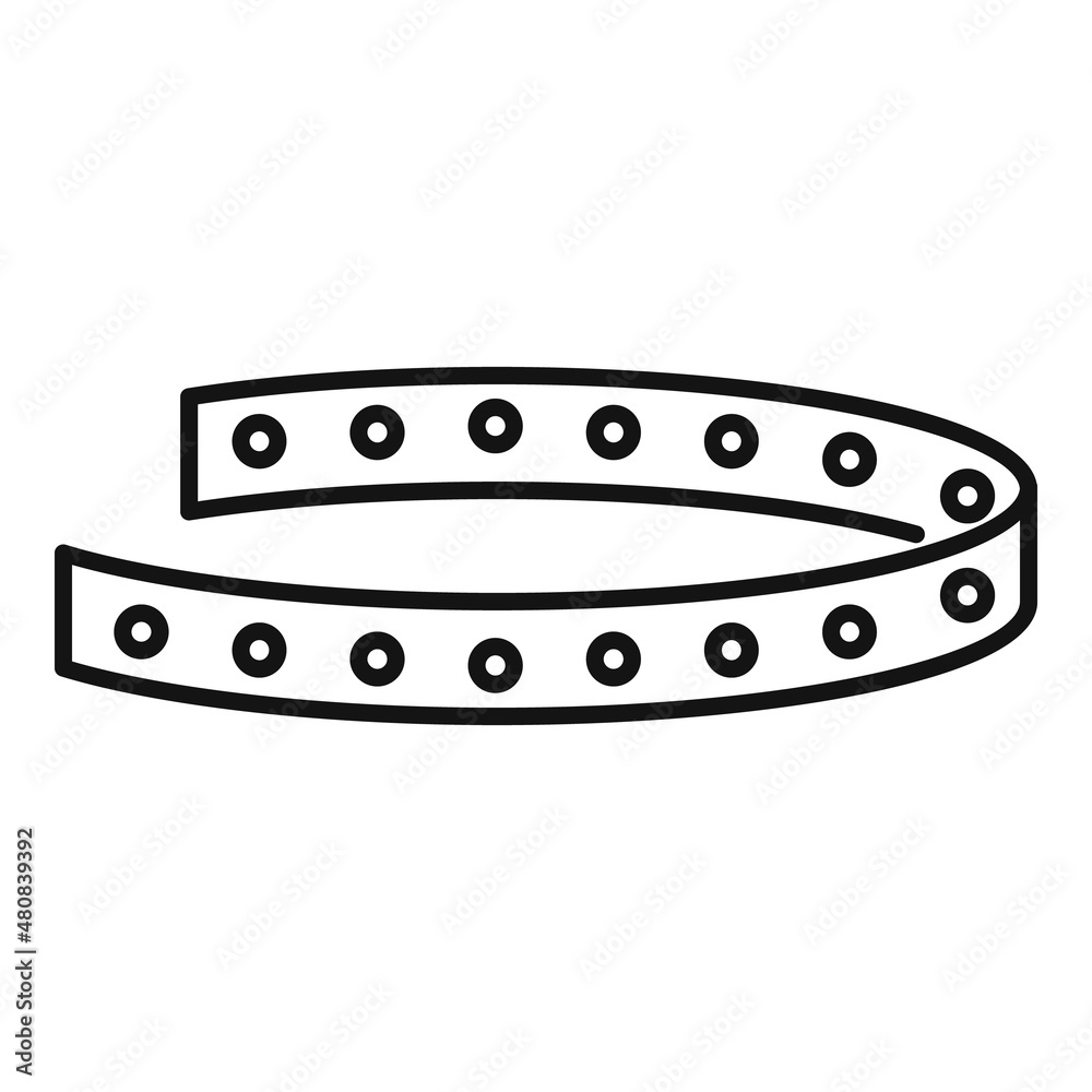 Border led strip icon outline vector. Diode light Border led strip icon outline vector. Diode light