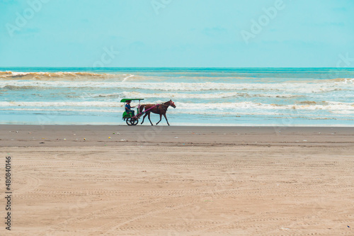 Wide Expanse of Sand Dunes Which is a Favorite Tourist Destination in Bantul, Yogyakarta, Indoneisa