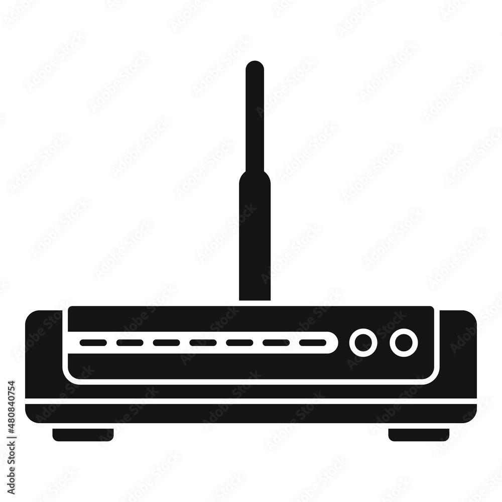 Switch modem icon simple vector. Wireless device Switch modem icon simple vector. Wireless device