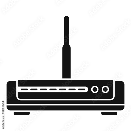Switch modem icon simple vector. Wireless device