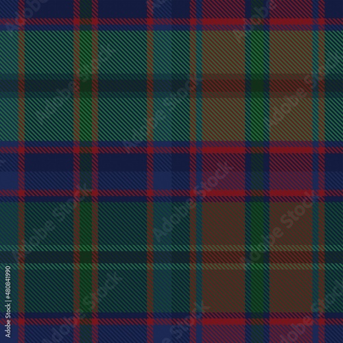 Red Ombre Plaid textured Seamless Pattern