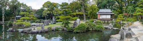 日本庭園のパノラマ情景＠愛媛