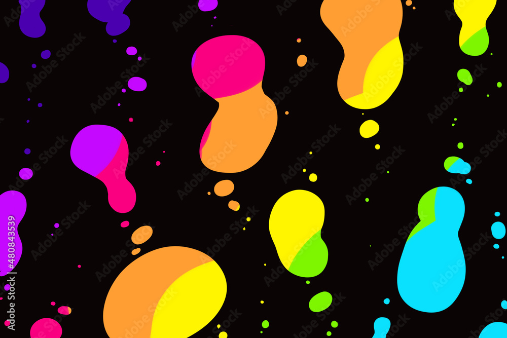 lava lamp groovy colorful bright rainbow neon background wallpaper desktop  Stock Illustration | Adobe Stock