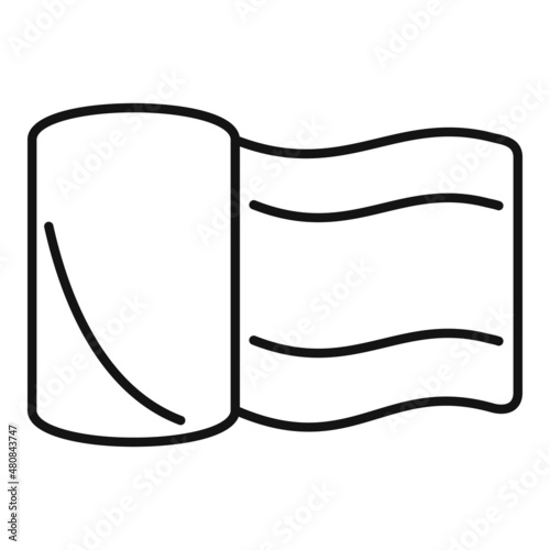 Sport bandage icon outline vector. Patient hurt