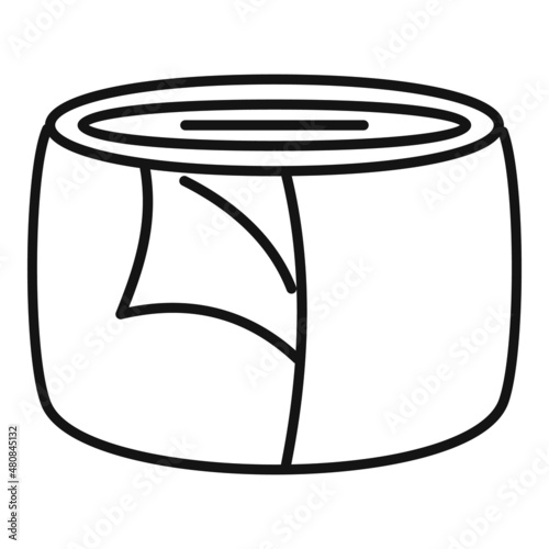 Bandage roll icon outline vector. Fracture hurt