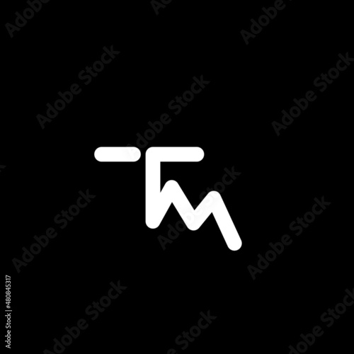 Monogram Tm clever simple logo