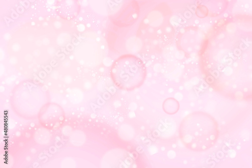 ピンクの泡