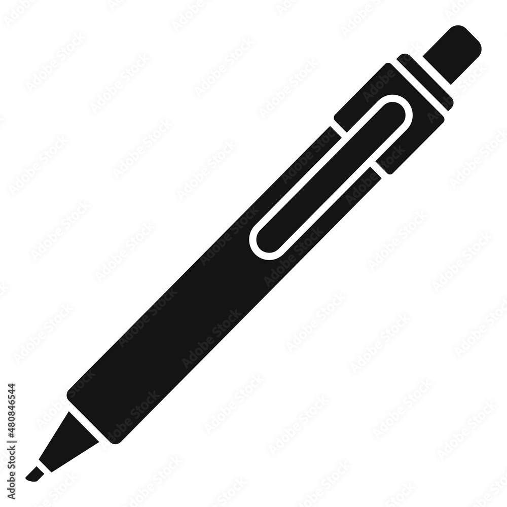 Ink marker icon simple vector. Signature pen Ink marker icon simple vector. Signature pen