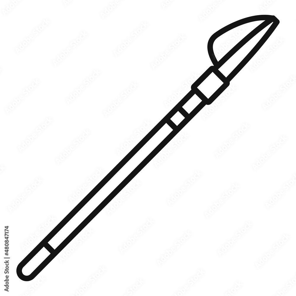 Nib icon outline vector. Ink tool Nib icon outline vector. Ink tool