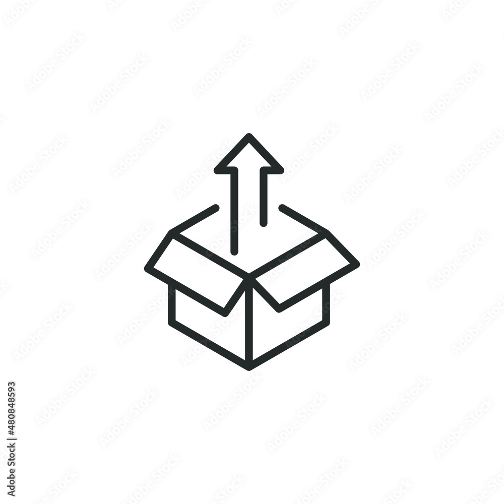 simple vector icon Unboxing editable. isolated on white background. simple vector icon Unboxing editable. isolated on white background.