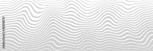 Abstract geometric background, curved lines, shades of gray. Vector design. 