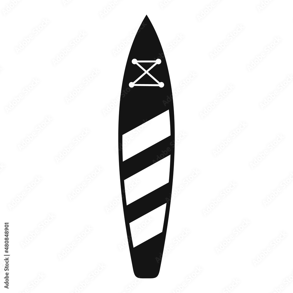 Sup board icon simple vector. Surf stand