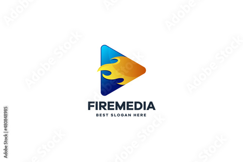 Fire Media Logo Free Download Fire Media Logo - GFXLoad