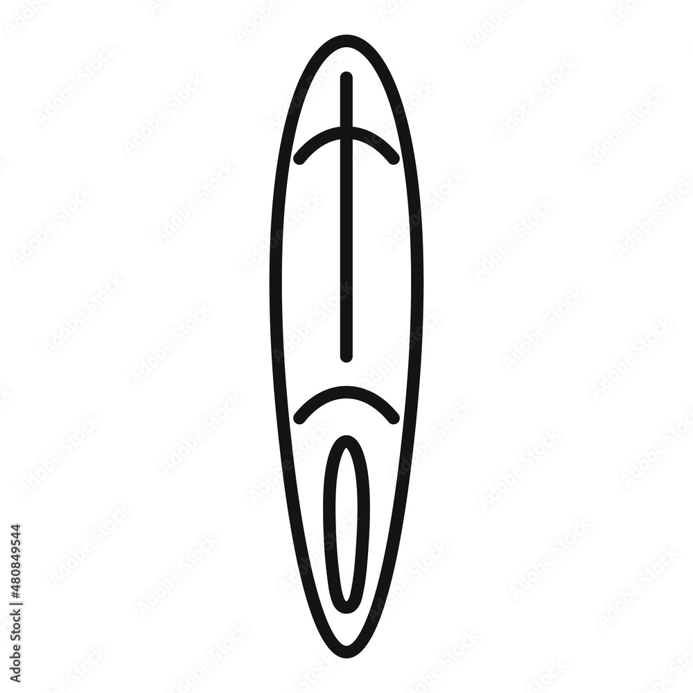 Water sup surf icon outline vector. Paddle board Water sup surf icon outline vector. Paddle board