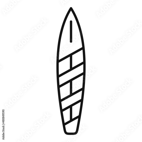 Sup board icon outline vector. Surf stand