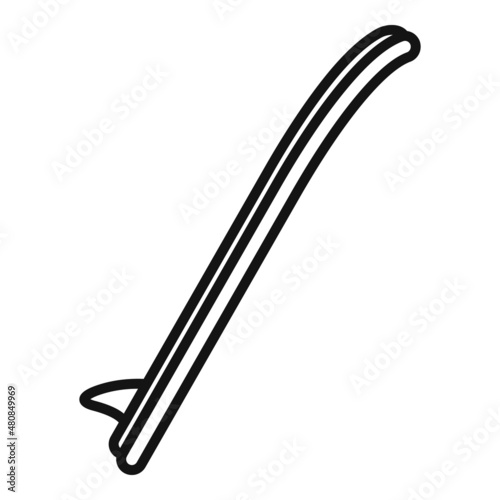 Sport sup board icon outline vector. Surf stand