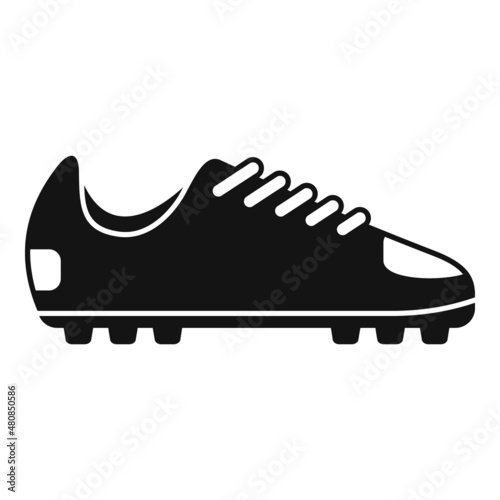 Soccer boot sole icon simple vector. Sport shoe