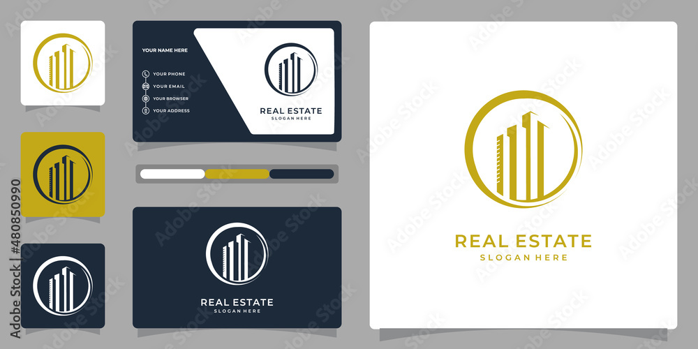 Luxury Real Estate Creative Logo Design.