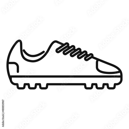 Soccer boot sole icon outline vector. Sport shoe