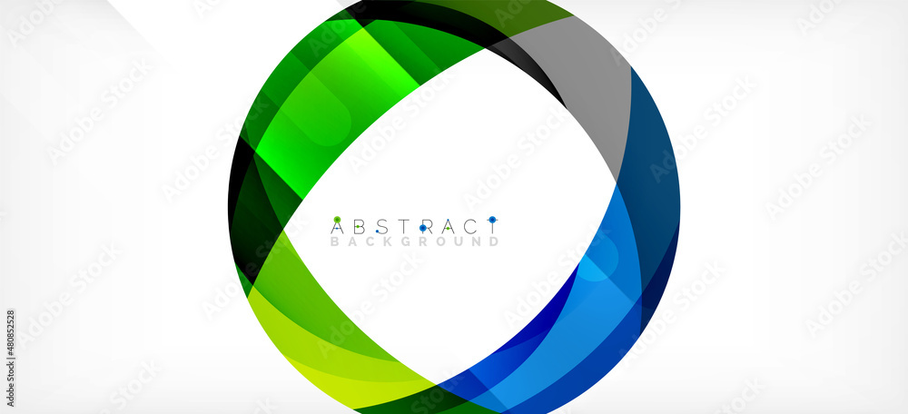Color circle shapes, minimal geometric background. Trendy dynamic composition. Vector Illustration For Wallpaper, Banner, Background, Landing Page Color circle shapes, minimal geometric background. Trendy dynamic composition. Vector Illustration For Wallpaper, Banner, Background, Landing Page
