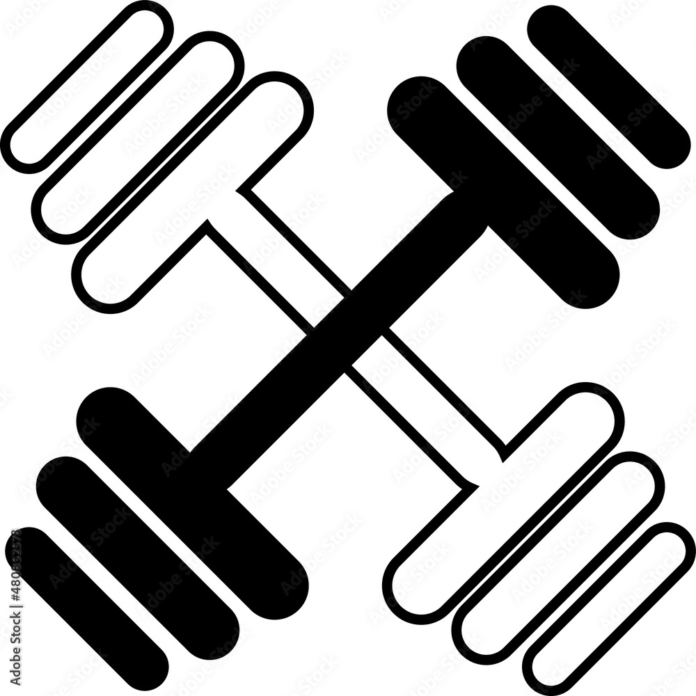 Simple Gym Dumble Illustration, Vector, Clip Art.eps Simple Gym Dumble Illustration, Vector, Clip Art.eps