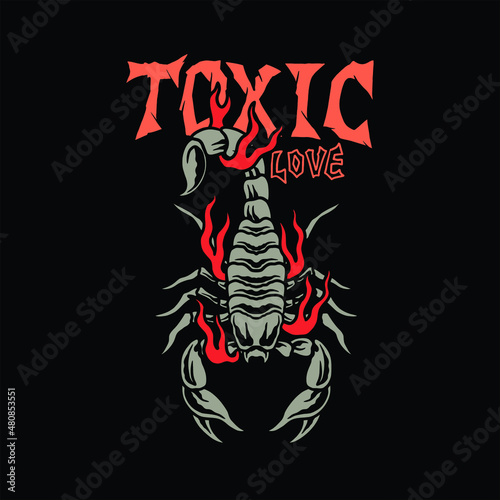 scorpion tattoo vector design