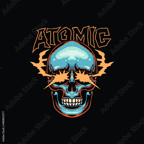 skull tattoo vector design