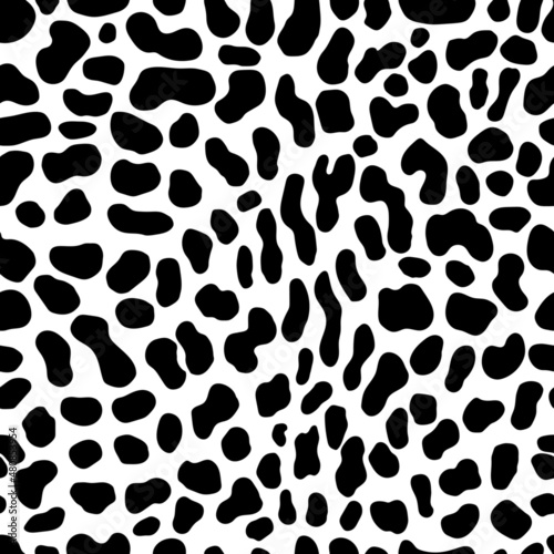 Vector black leopard print pattern animal Seamless. Leopard skin abstract for printing, cutting and crafts Ideal for mugs, stickers, stencils, web, cover. wall stickers, home decorate and more.