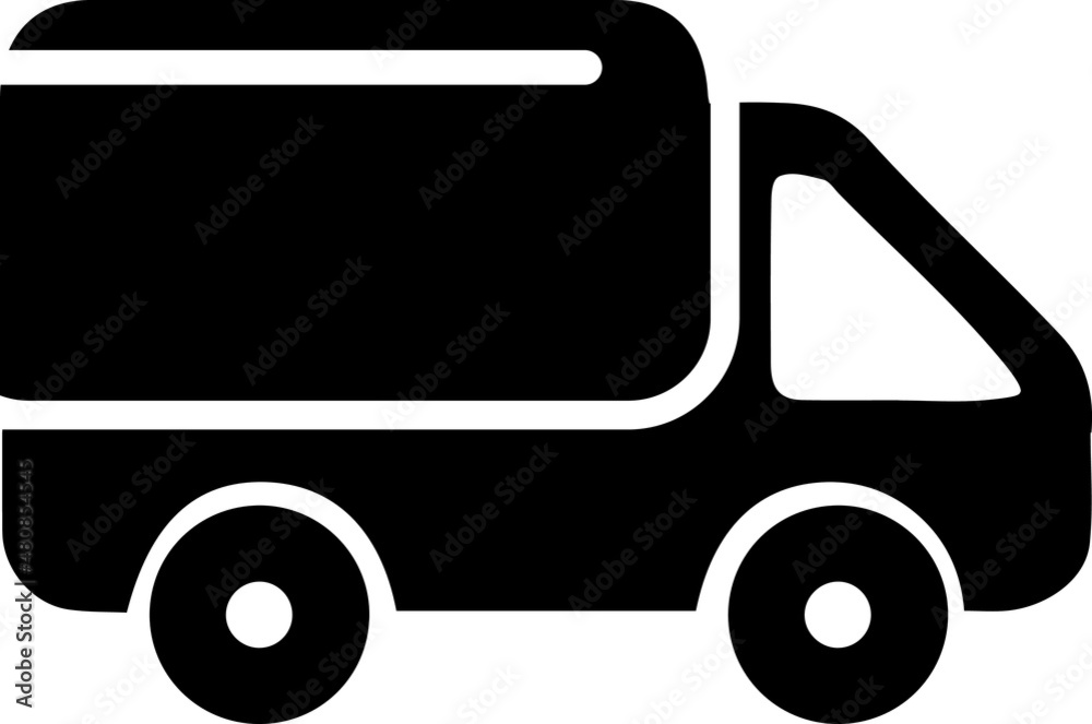 Delivery truck sign icon in flat style. Van vector illustration on white isolated background..eps Delivery truck sign icon in flat style. Van vector illustration on white isolated background..eps