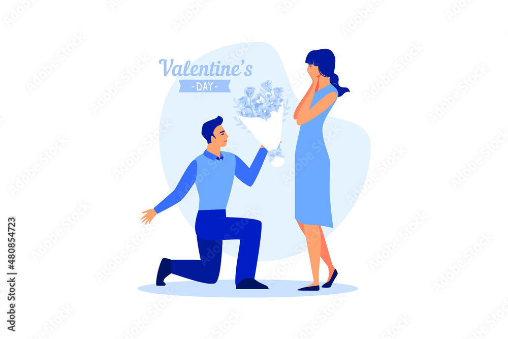 Happy valentine day couple on date. Man give flower woman. Valentine and day, couple and valentines day, happy valentine, couple in love, young couple, love and happy couple, flower and event. Happy valentine day couple on date. Man give flower woman. Valentine and day, couple and valentines day, happy valentine, couple in love, young couple, love and happy couple, flower and event.