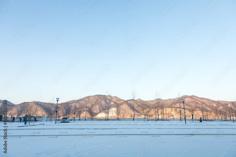 Fototapeta premium snow scene