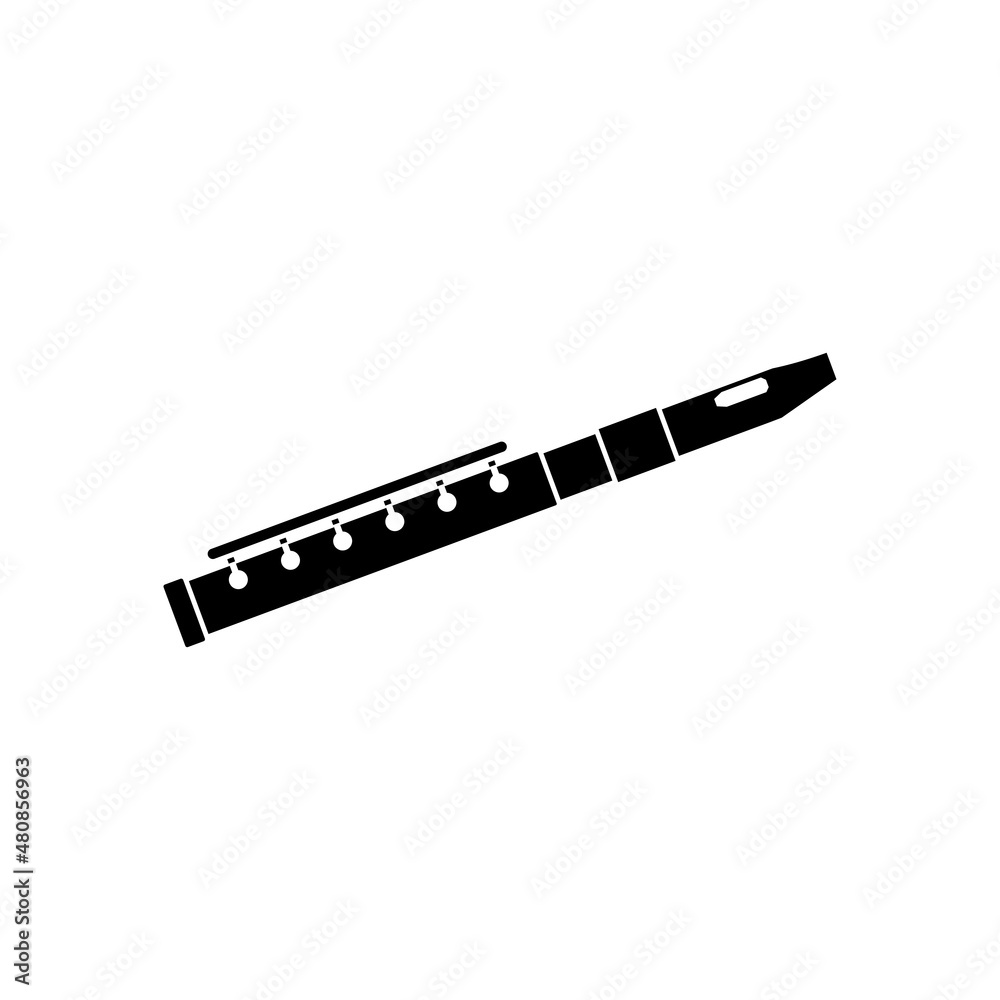 Flute icon design template vector isolated Flute icon design template vector isolated