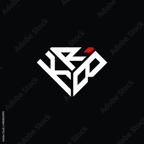 KRB letter logo creative design. KRB unique design