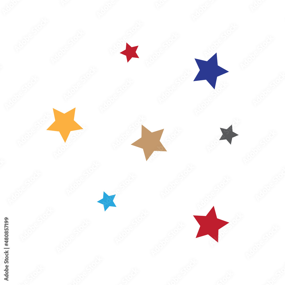 Stars icon design template vector isolated Stars icon design template vector isolated