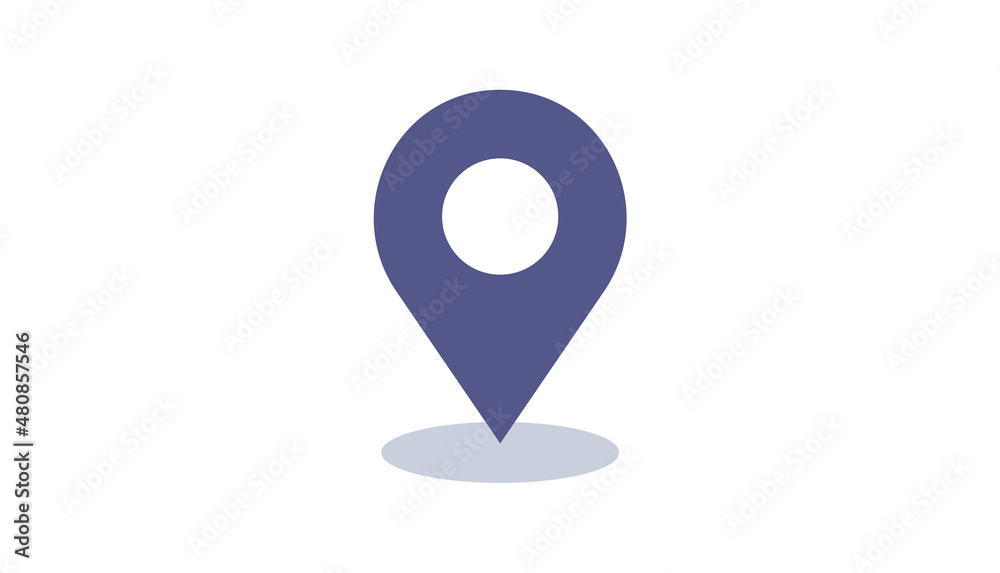 GPS sign. Current location icon, point where you are, navigation. Vector illustration isolated on white background. GPS sign. Current location icon, point where you are, navigation. Vector illustration isolated on white background.