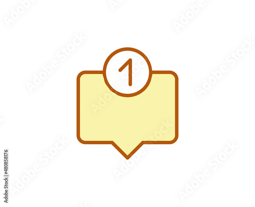 Message premium line icon. Simple high quality pictogram. Modern outline style icons. Stroke vector illustration on a white background. 