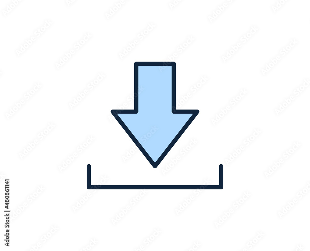 Download  flat icon. Thin line signs for design logo, visit card, etc. Single high-quality outline symbol for web design or mobile app. Sign outline pictogram.