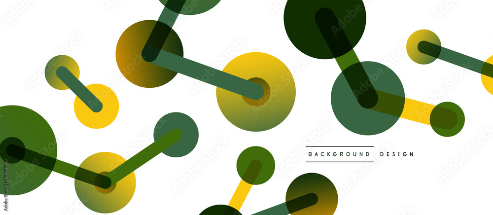 Abstract background. Round dots connected by lines. Trendy techno business template for wallpaper, banner, background or landing Abstract background. Round dots connected by lines. Trendy techno business template for wallpaper, banner, background or landing