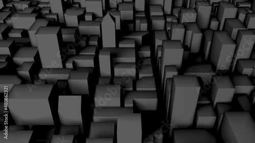 Wallpaper Mural 抽象的都市景観の3D映像（ループ再生） Torontodigital.ca