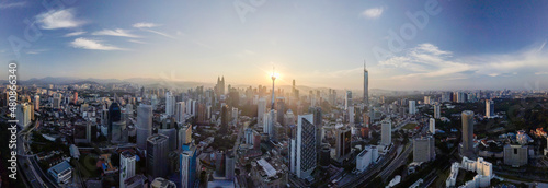 Panoramic view of Kuala Lumpur cityscape in the morning © faizzaki