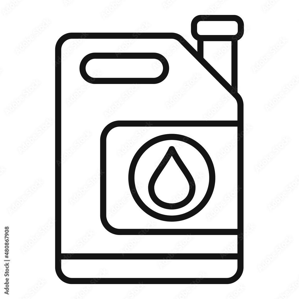 Oil canister icon outline vector. Earth climate Oil canister icon outline vector. Earth climate