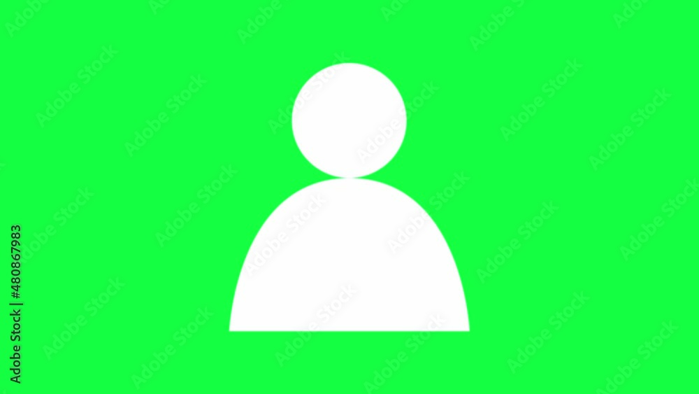 Follower icon animation on green screen. 4k Follower icon animation on green screen. 4k