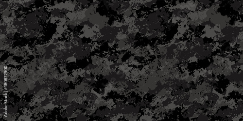 Camouflage background. Seamless pattern.Vector. 迷彩パターン テクスチャ 背景素材
