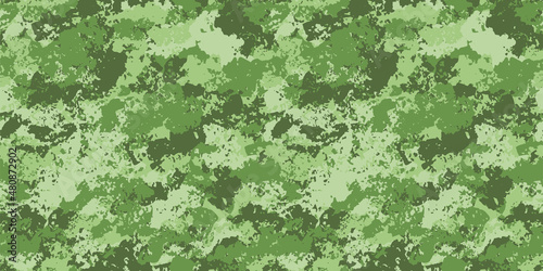 Camouflage background. Seamless pattern.Vector. 迷彩パターン テクスチャ 背景素材
