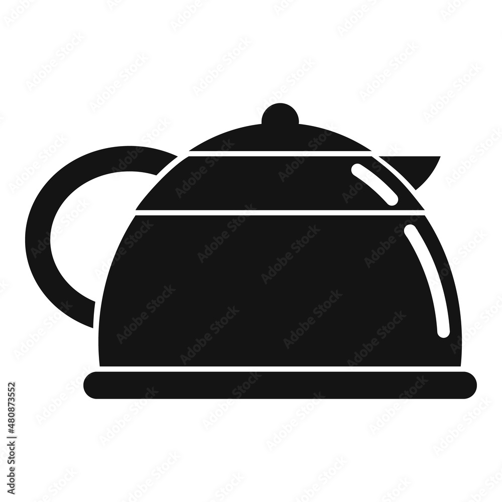 Obraz premium Glass coffee pot icon simple vector. Espresso cup